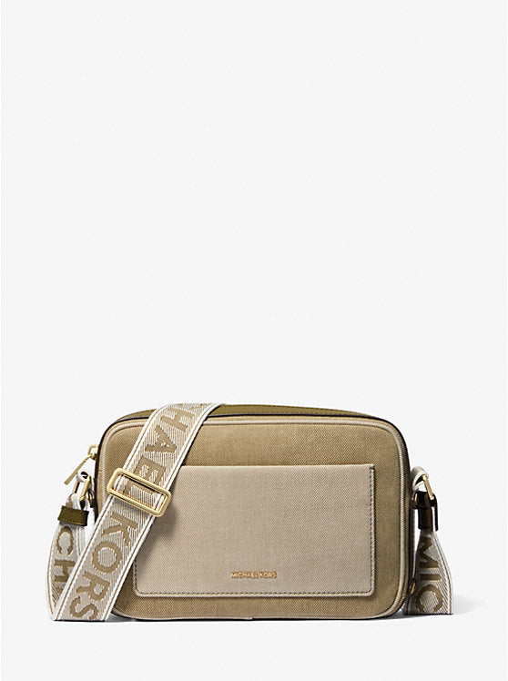Michael Kors Maeve Large Two-Tone Denim Crossbody Bag