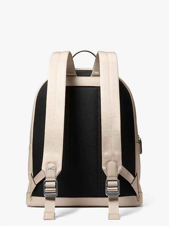 Michael Kors Edison Scratch-Resistant Crossgrain Leather Backpack