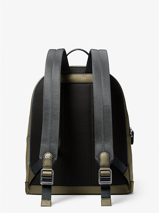 Michael Kors Edison Scratch-Resistant Crossgrain Leather Backpack