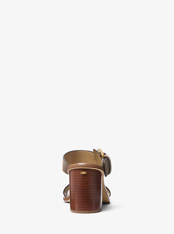 Michael Kors Irene Suede Block Heel Sandal
