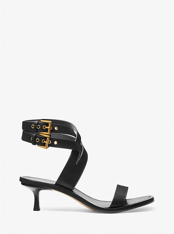 Michael KorsIrene Leather Kitten Heel Sandal