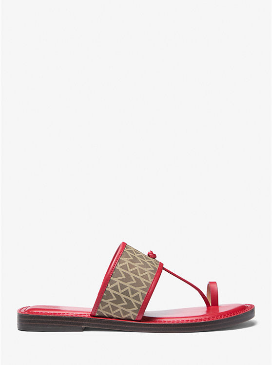 Michael Kors Ashtin MK2000 Logo Jacquard Sandal