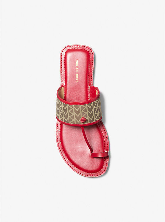 Michael Kors Ashtin MK2000 Logo Jacquard Sandal