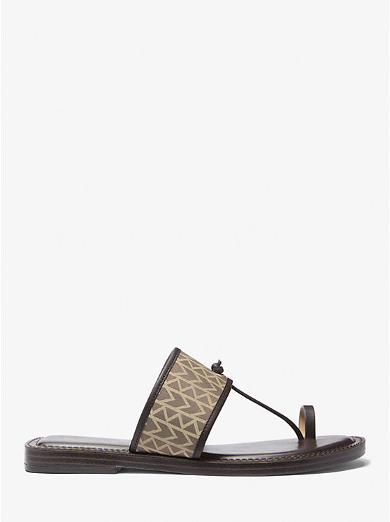Michael Kors Ashtin MK2000 Logo Jacquard Sandal