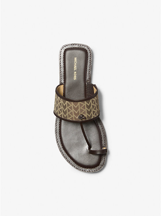 Michael Kors Ashtin MK2000 Logo Jacquard Sandal