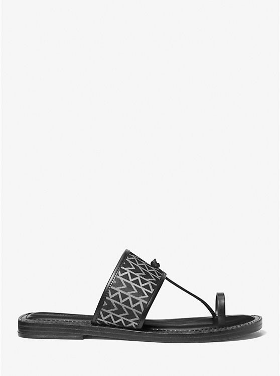 Michael Kors Ashtin MK2000 Logo Jacquard Sandal