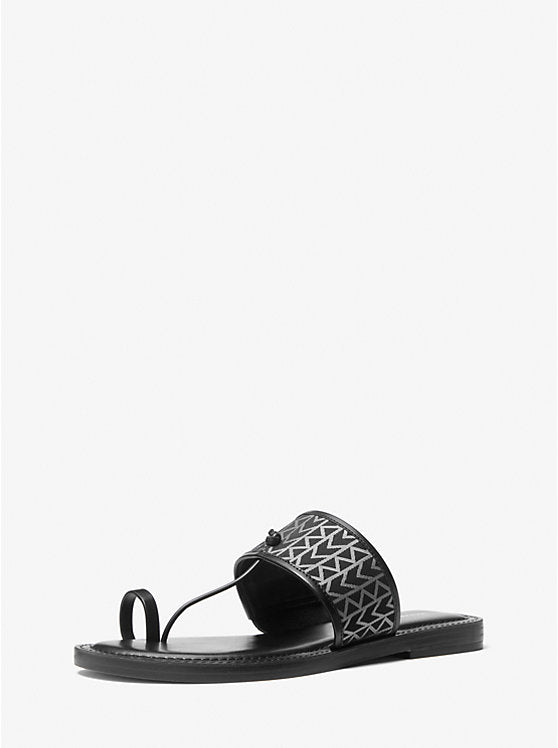 Michael Kors Ashtin MK2000 Logo Jacquard Sandal