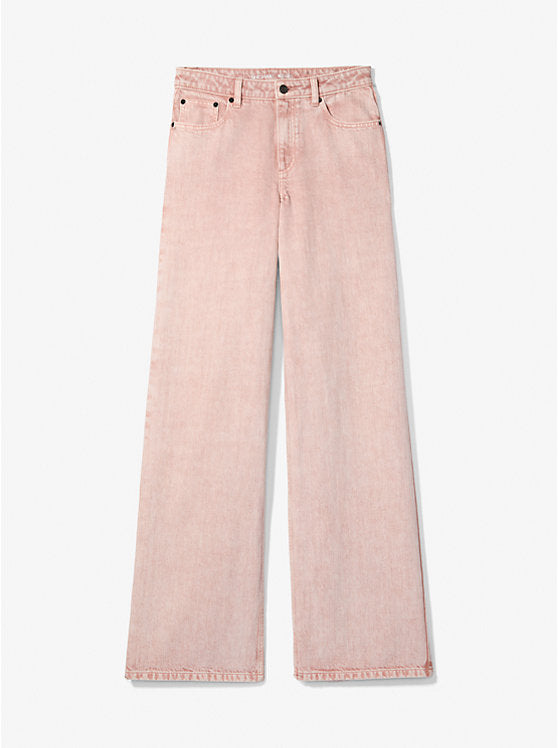 Michael Kors Garment-Dyed Wide Leg Jean