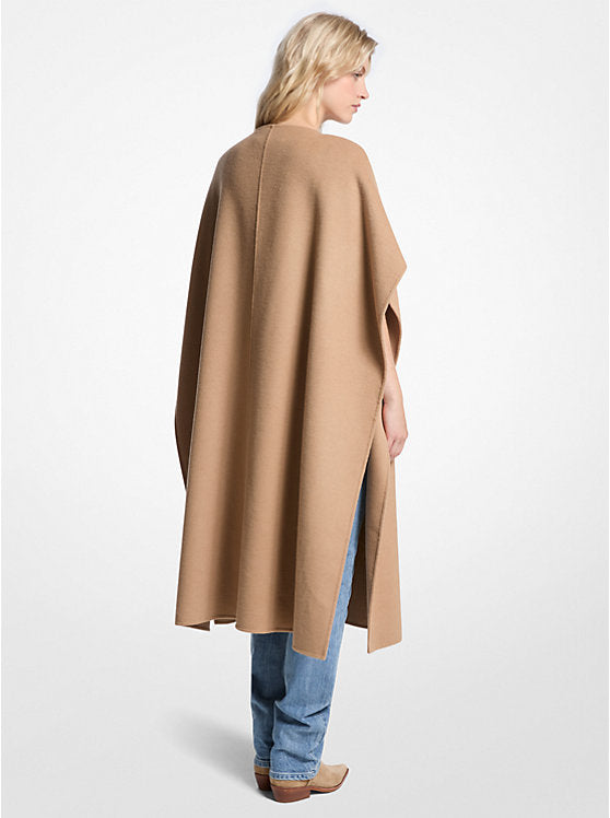 Michael Kors Double Face Wool Blend Cape