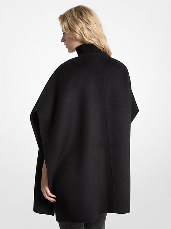 Michael Kors Double Face Wool Blend Cape
