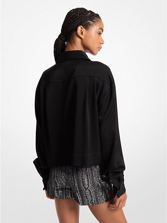 Michael Kors Michael Kors Satin Cropped Shirt