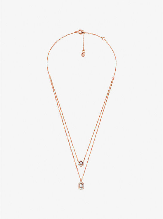 Michael Kors Precious Metal-Plated Double Layered Necklace