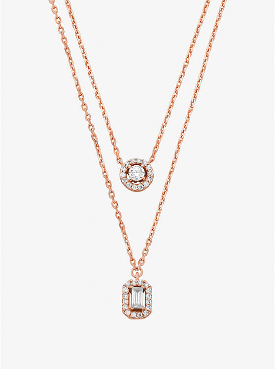 Michael Kors Precious Metal-Plated Double Layered Necklace
