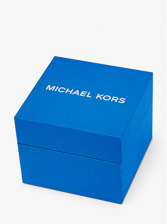 Michael Kors Watch Hunger Stop Oversized Runway Silver-Tone Watch