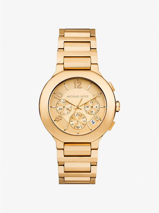 Michael Kors Oversized Gramercy Gold-Tone Watch