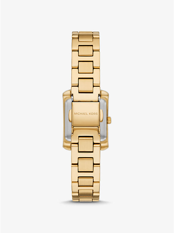 Michael Kors Mini Emery Pavé Gold-Tone Watch