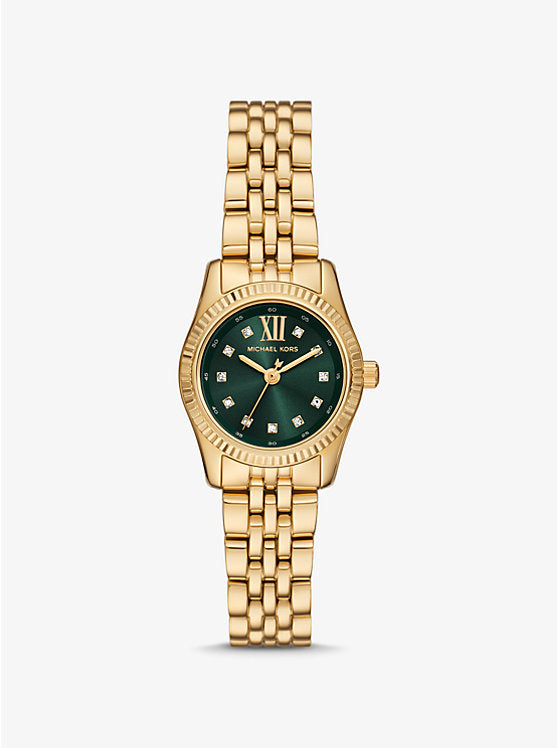 Michael Kors Petite Lexington Pavé Gold-Tone Watch
