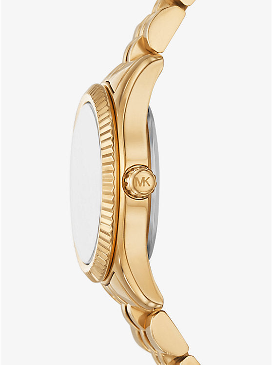Michael Kors Petite Lexington Pavé Gold-Tone Watch