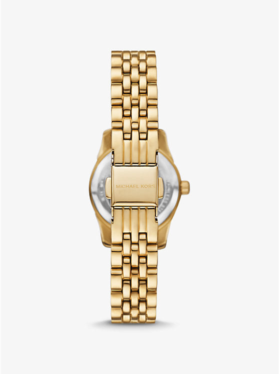 Michael Kors Petite Lexington Pavé Gold-Tone Watch