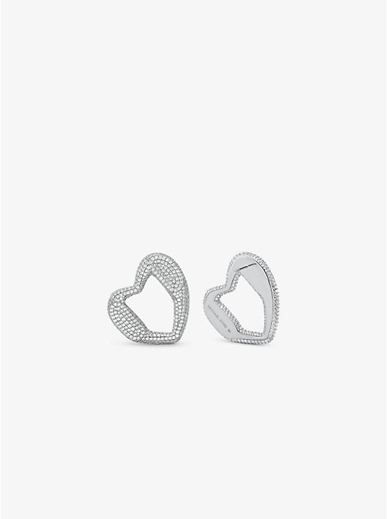 Michael Kors Precious Metal-Plated Brass Pavé Stud Earrings