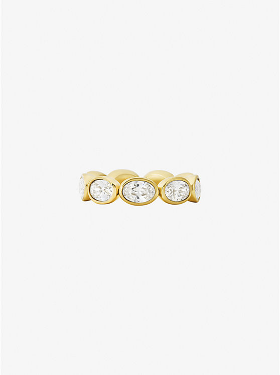 Michael Kors Precious Metal-Plated Cubic Zirconia Tennis Ring