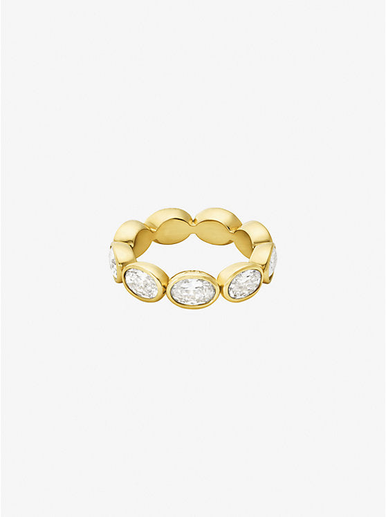 Michael Kors Precious Metal-Plated Cubic Zirconia Tennis Ring