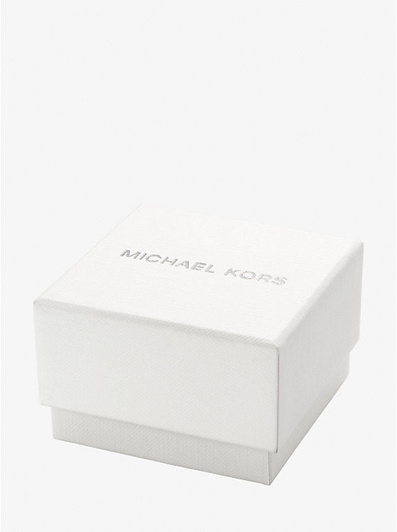 Michael Kors Darrington Pavé Silver-Tone Ring Watch