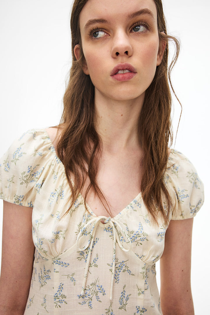 H&M Tie-Detail Maxi Dress