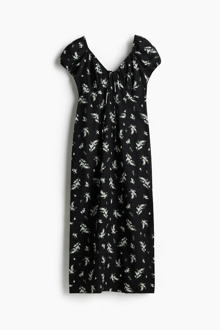 H&M Tie-Detail Maxi Dress