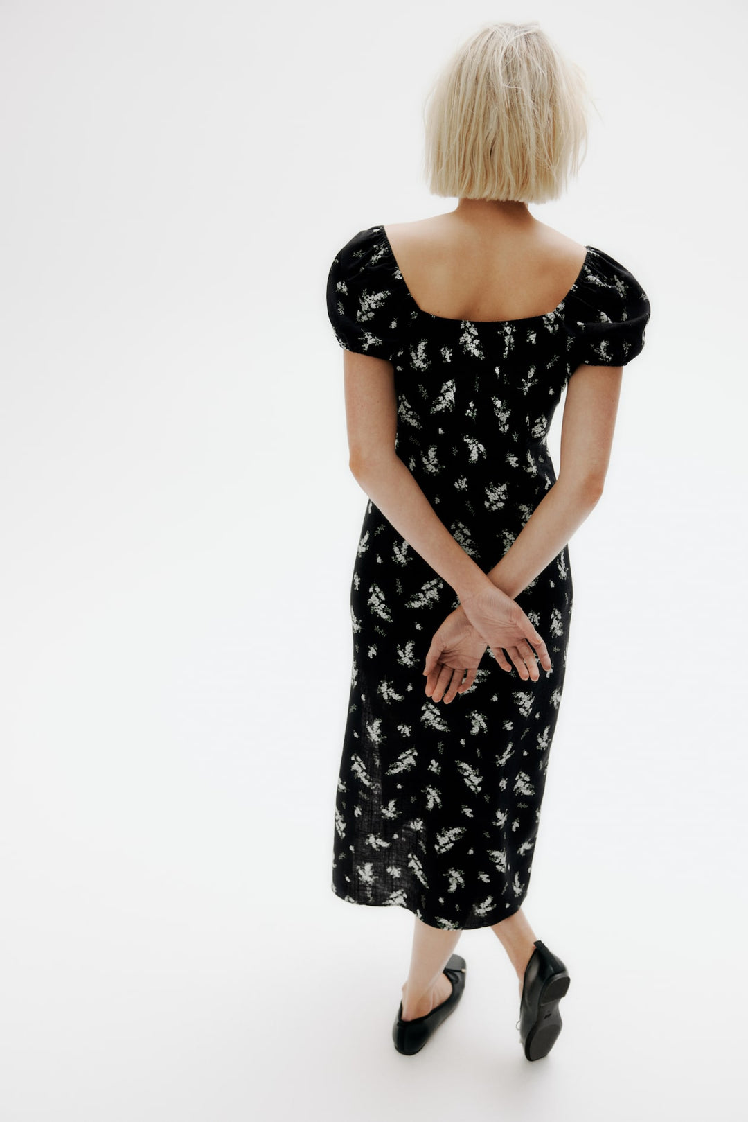H&M Tie-Detail Maxi Dress