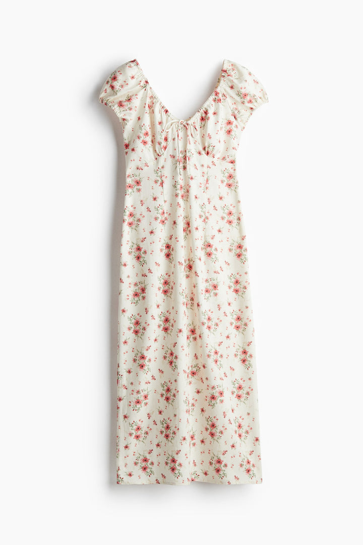 H&M Tie-Detail Maxi Dress