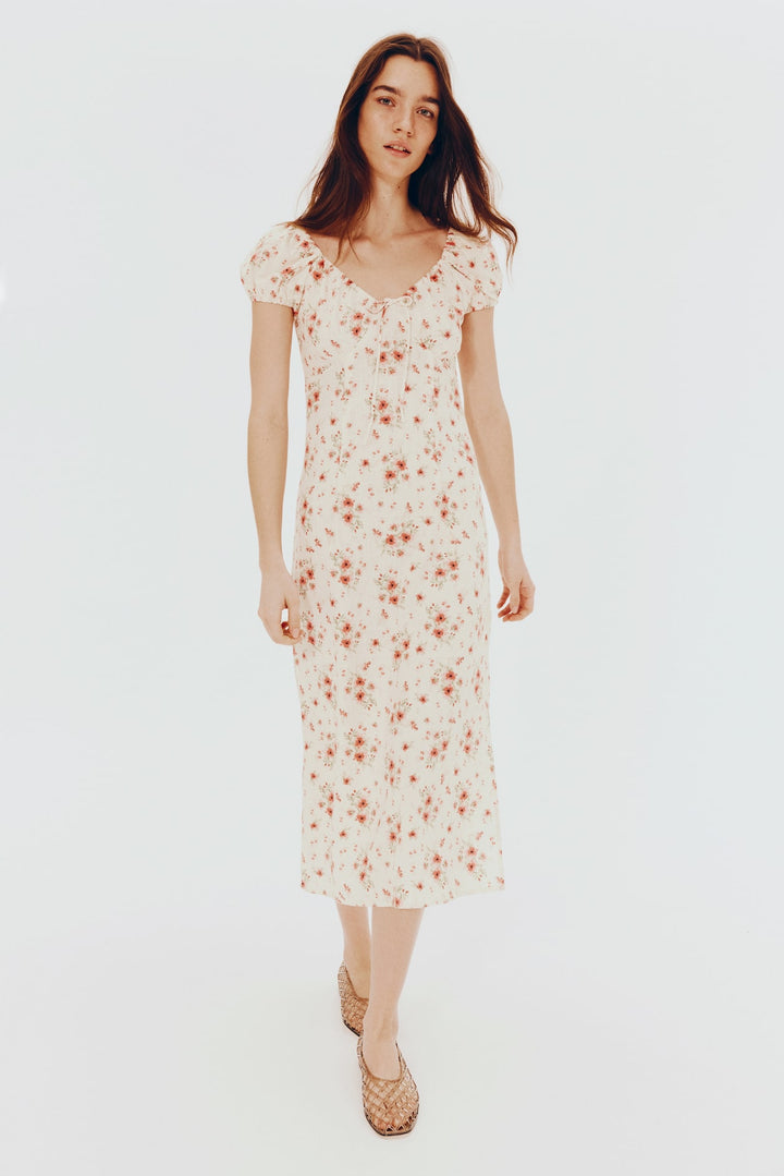 H&M Tie-Detail Maxi Dress