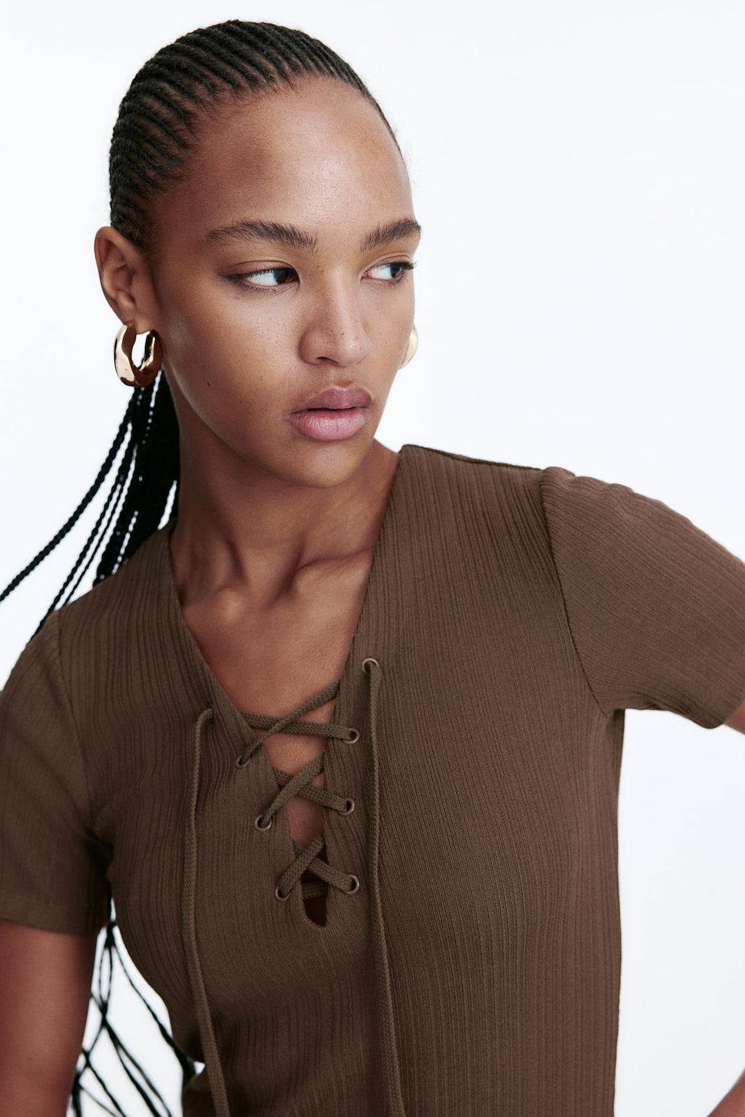 H&M Lacing-Detail Bodycon Dress