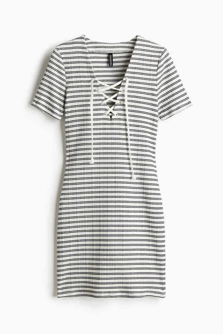 H&M Lacing-Detail Bodycon Dress