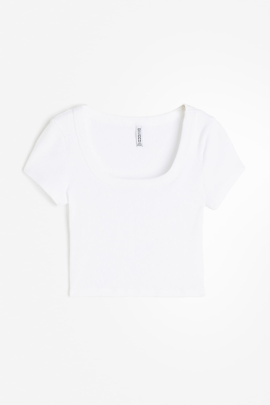H&M Ribbed Crop T-shirt