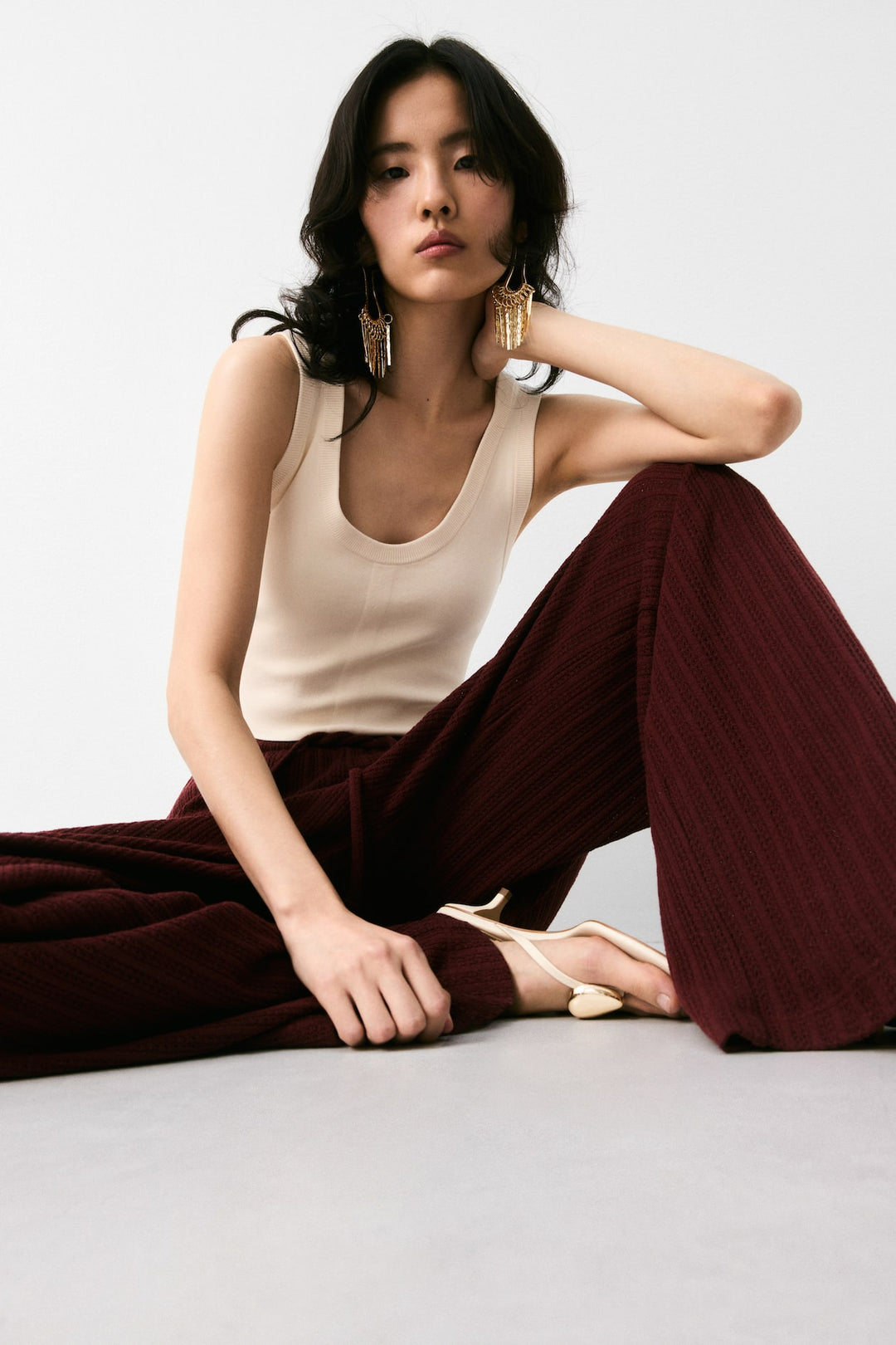 H&M Textured-Knit Pants
