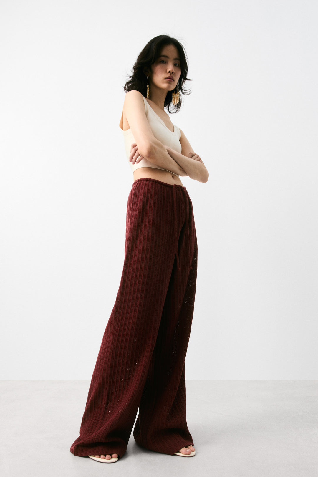 H&M Textured-Knit Pants