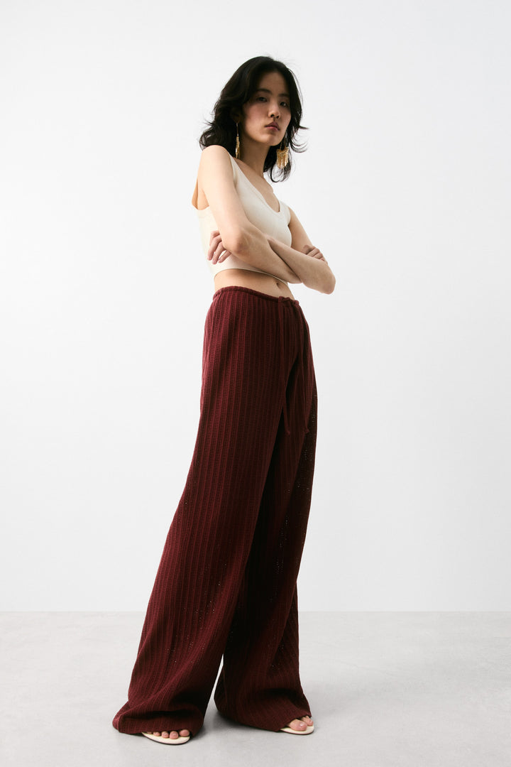 H&M Textured-Knit Pants