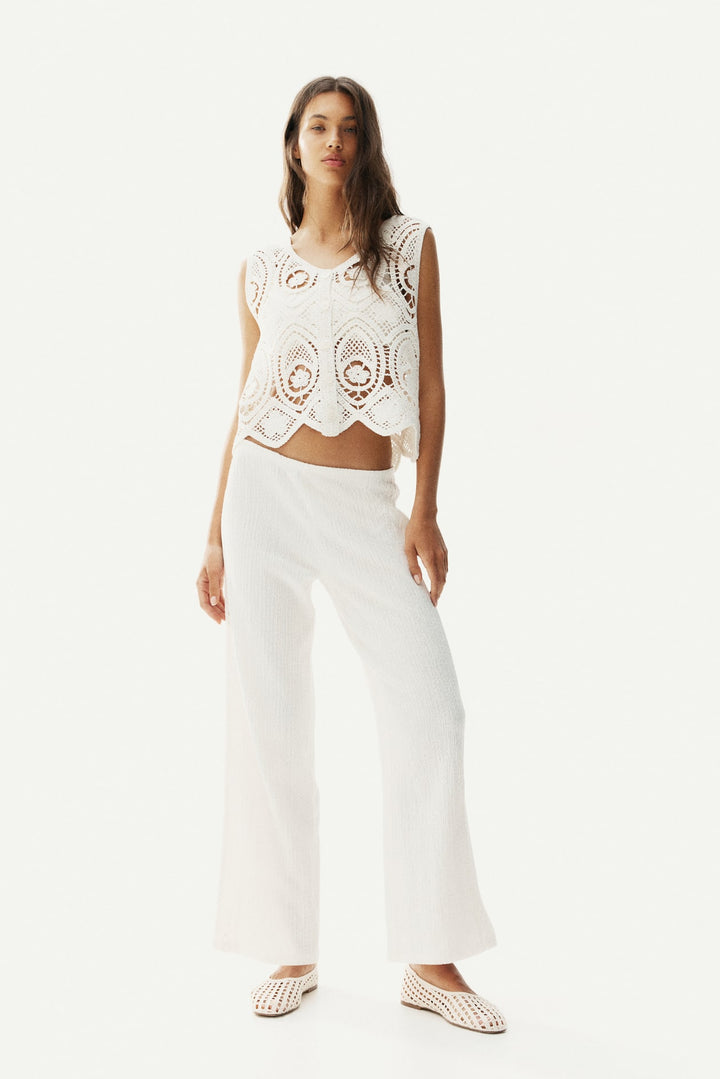 H&M Textured Pull-On Pants