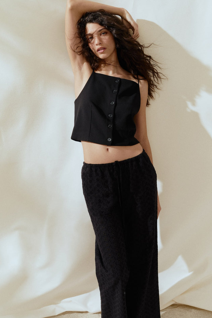 H&M Straight-Leg Drawstring Pants