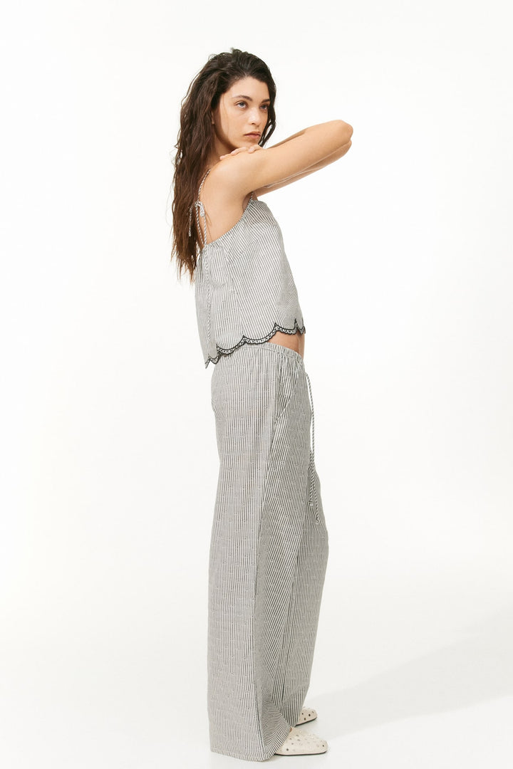 H&M Straight-Leg Drawstring Pants