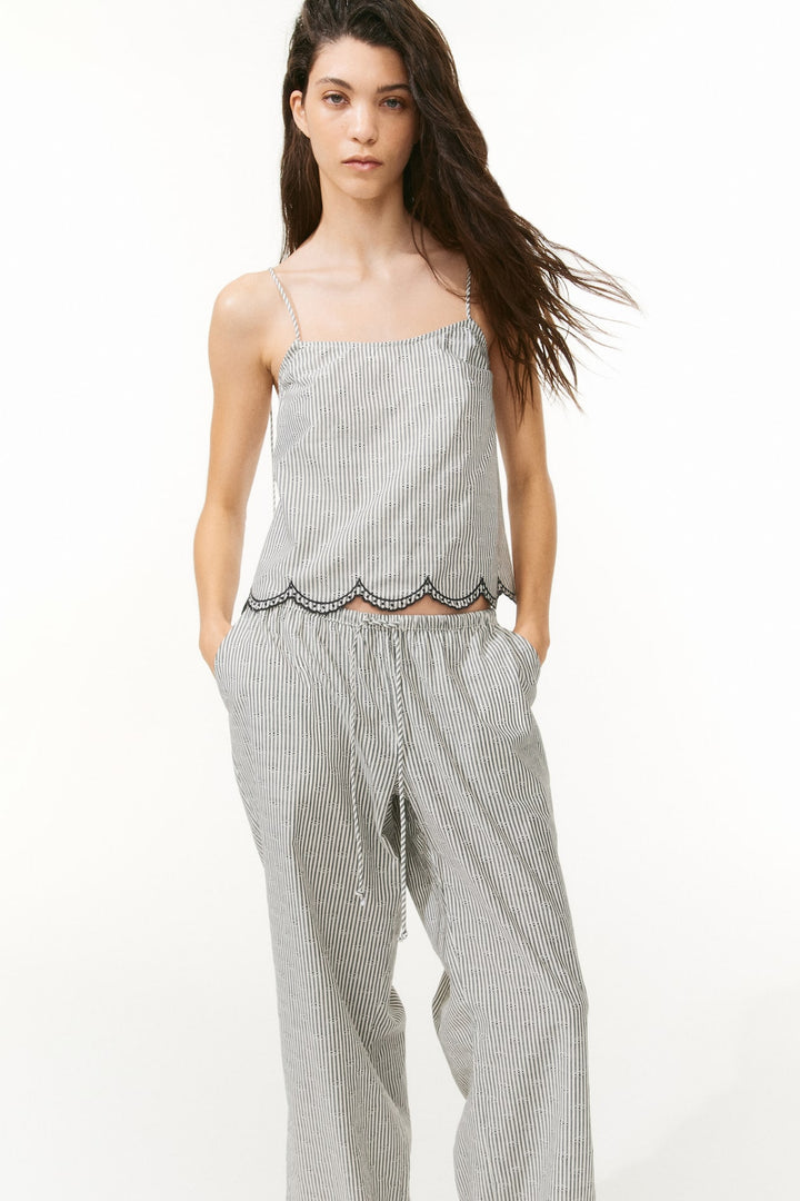 H&M Straight-Leg Drawstring Pants