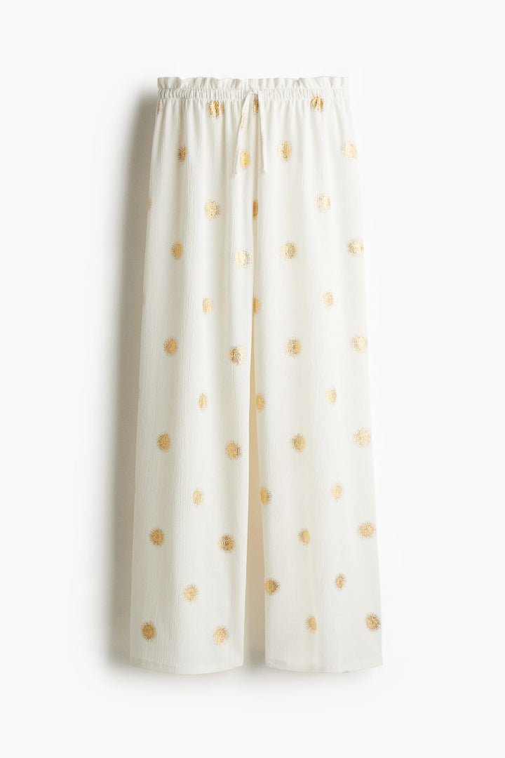 H&M Crinkled Jersey Drawstring Pants