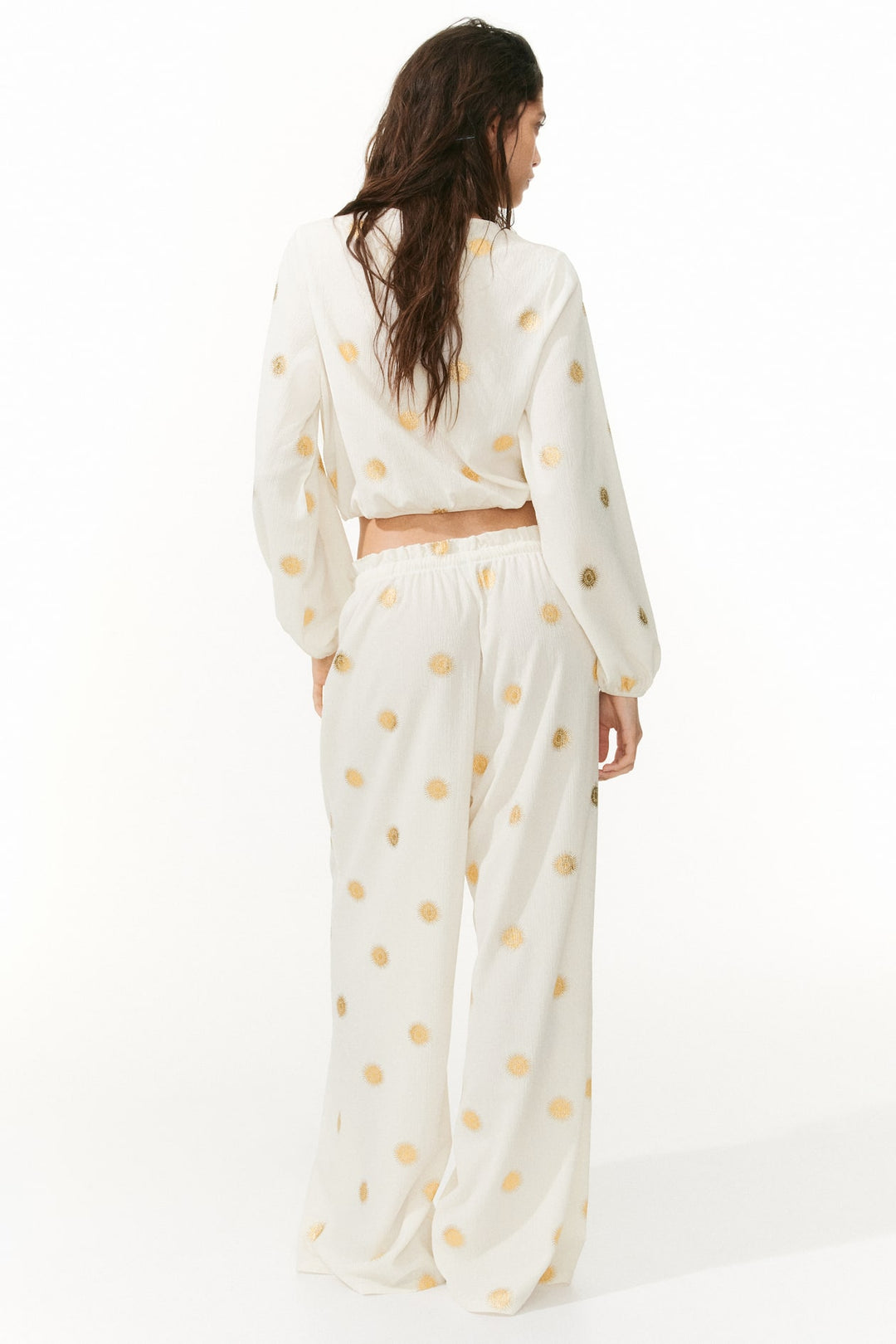 H&M Crinkled Jersey Drawstring Pants