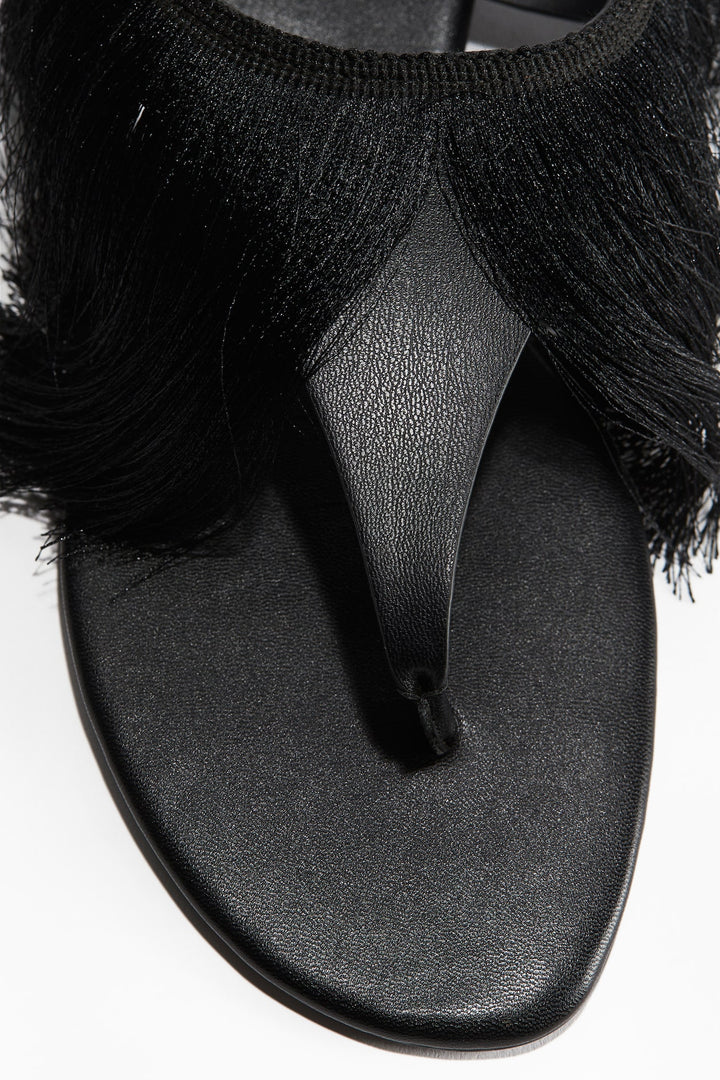 H&M Fringe-Trimmed Sandals