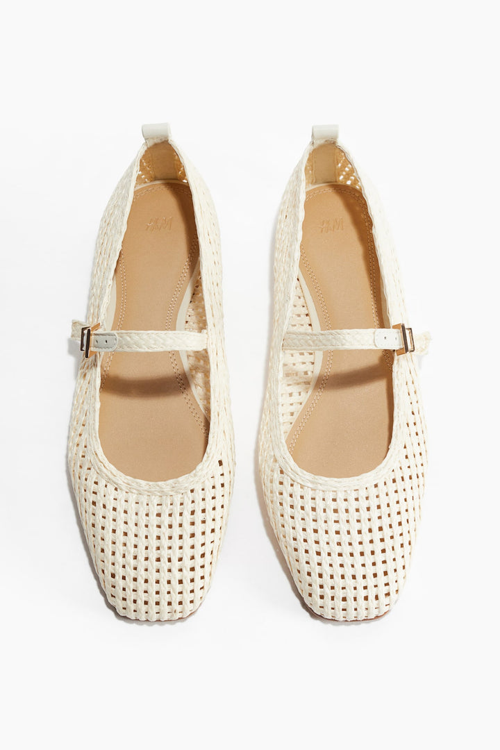 H&M Straw Mary Janes