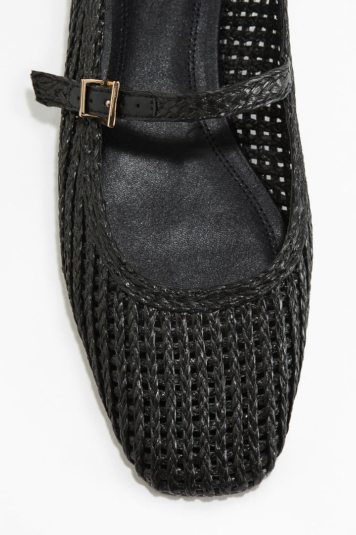 H&M Straw Mary Janes