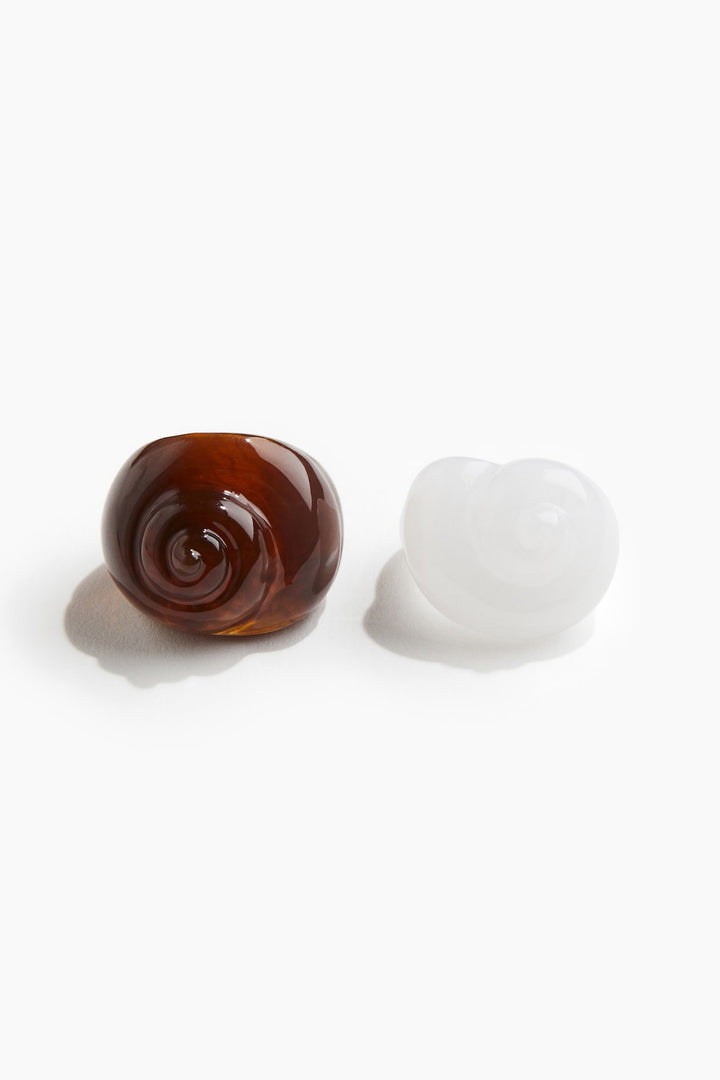 H&M 2-Pack Seashell-Shaped Rings