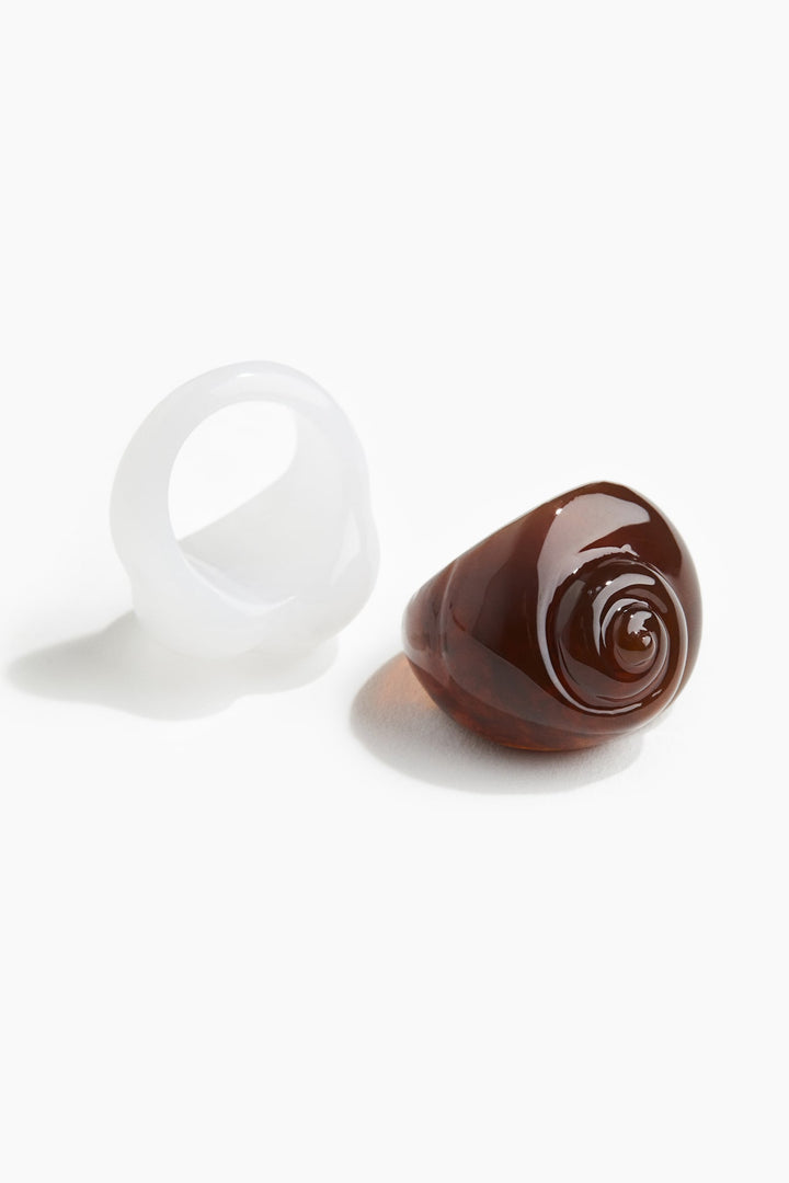 H&M 2-Pack Seashell-Shaped Rings
