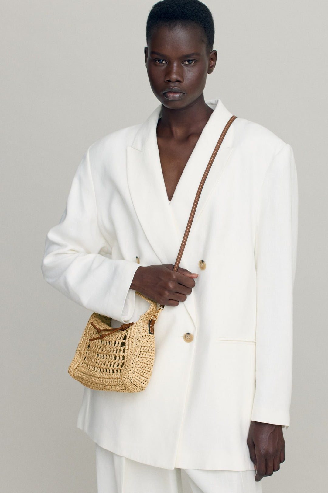 H&M Straw Crossbody Bag